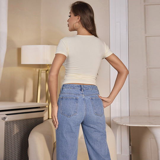 Damen elegantes Spitzenoberteil EB