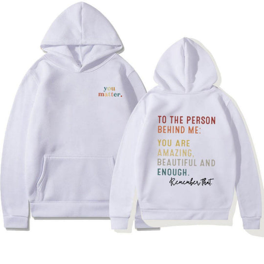 Damen Kapuzenpullover mit motivierendem Schriftzug EB