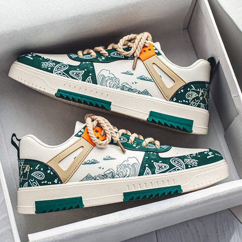 Herren Sportliche Sneaker mit einzigartigem Grafikschema EB