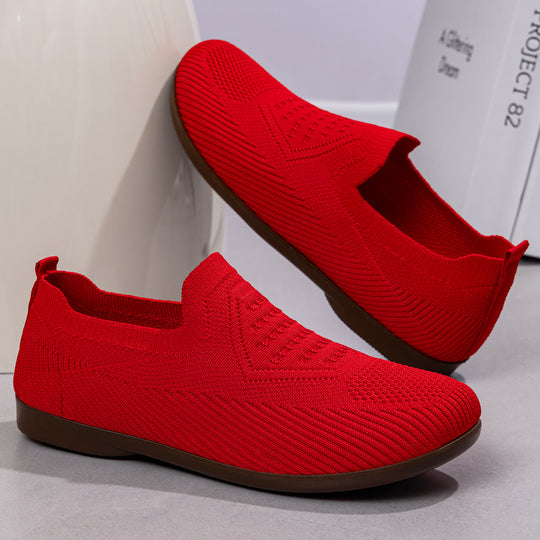 Damen Bequeme Stretch-Sneaker mit rutschfester Sohle EB