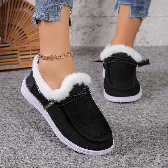 Damen Bequeme Hausschuhe mit kuscheligem Futter und rutschfester Sohle EB