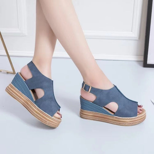 Damen Plattform Sandalen EB