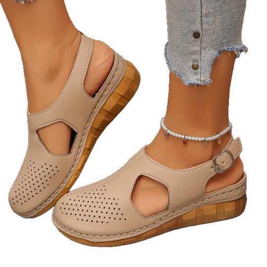 Damen Bequeme Clogs mit luftigen Cut-Outs EB