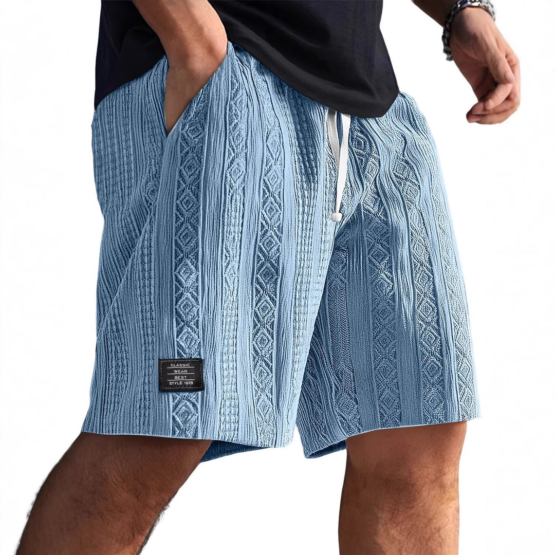 Herren Stilvolle Freizeithosen im lässigen Strickdesign EB