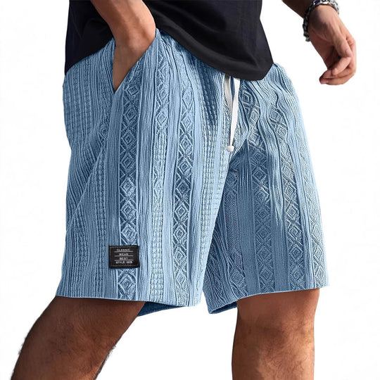 Herren Stilvolle Freizeithosen im lässigen Strickdesign EB
