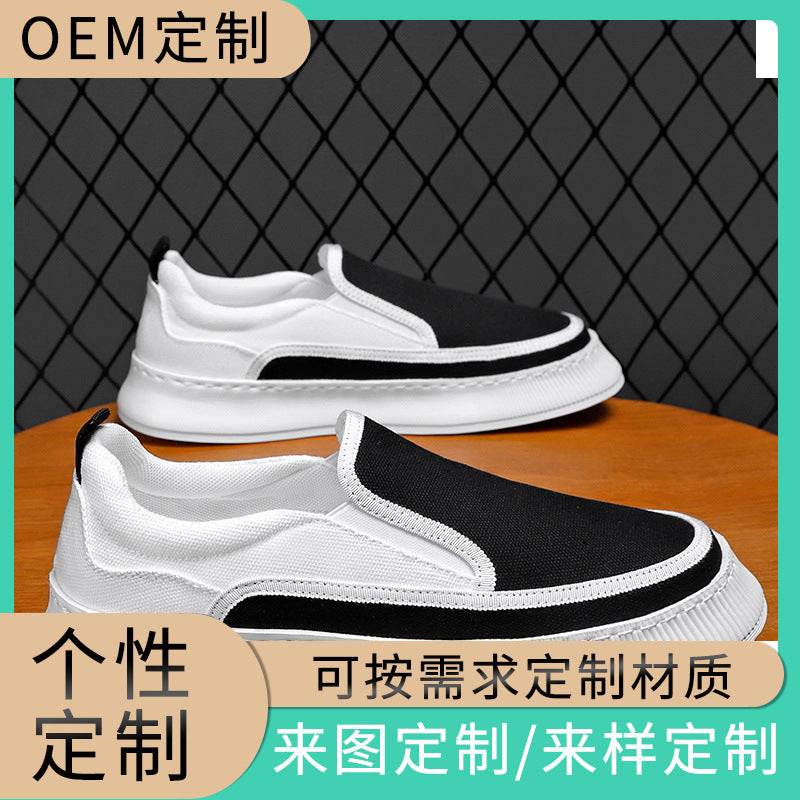 Damen Slip-On Sneakers mit sportlichem Design und flexibler Sohle EB