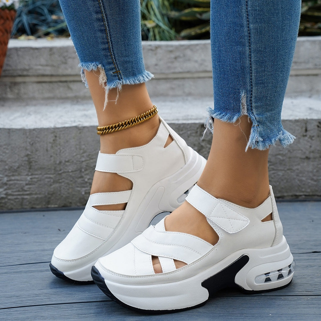 Damen modische Sneaker mit gepolstertem Fersenbereich EB