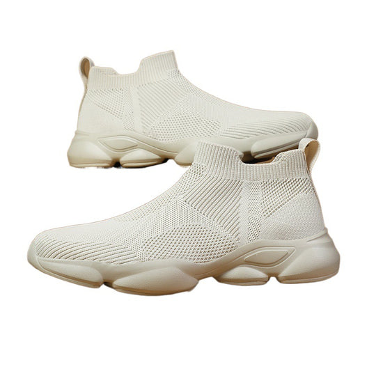 Damen Sportliche Strick-Sneaker mit funktionalem Sohlenprofil EB