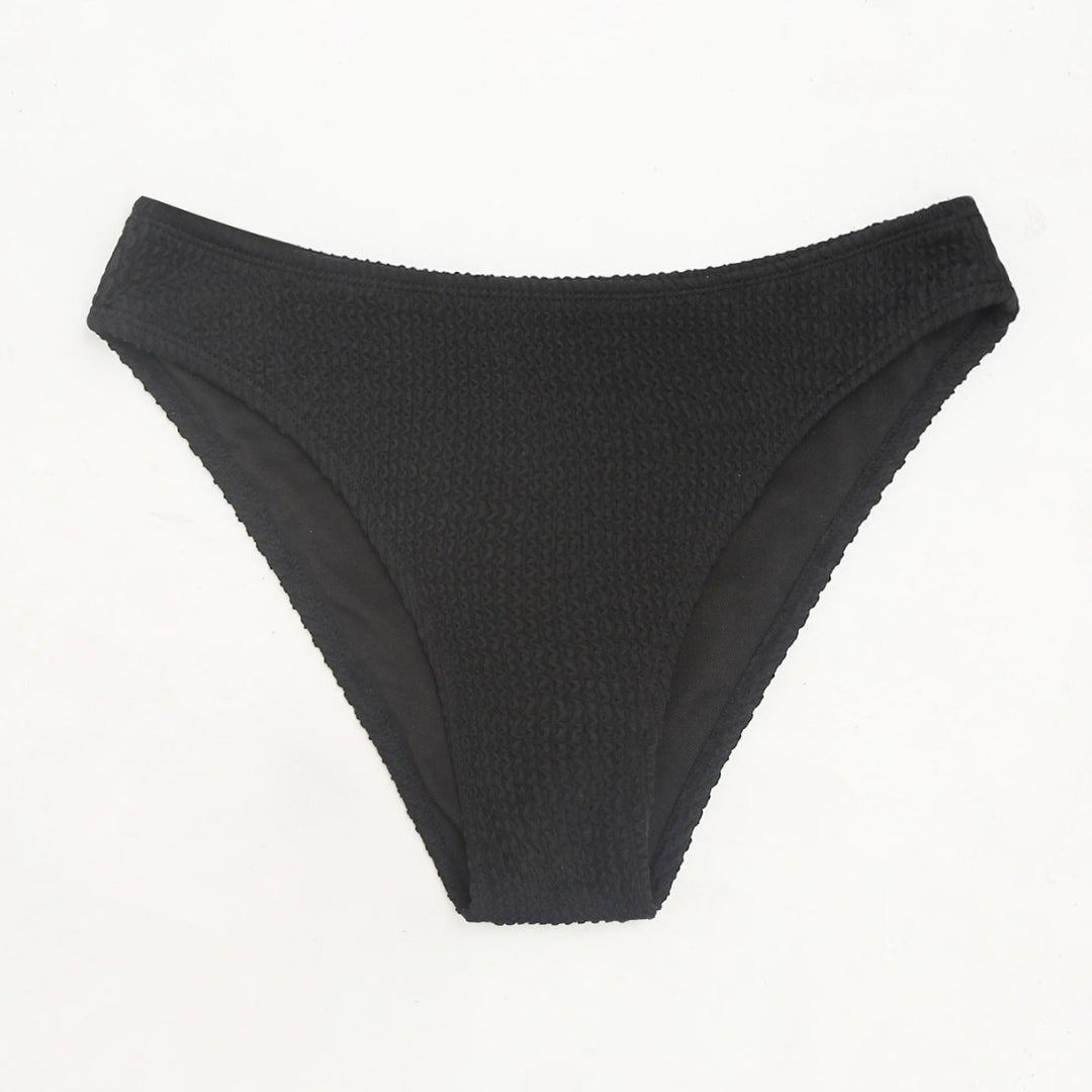 Damen Hochgeschnittene Bikini-Hose mit strukturiertem Design EB