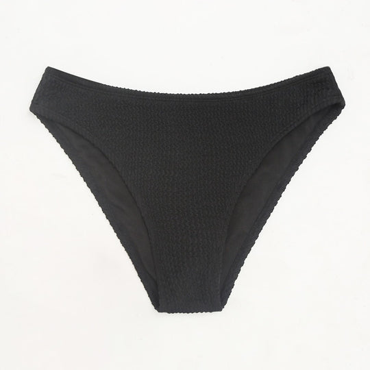 Damen Hochgeschnittene Bikini-Hose mit strukturiertem Design EB