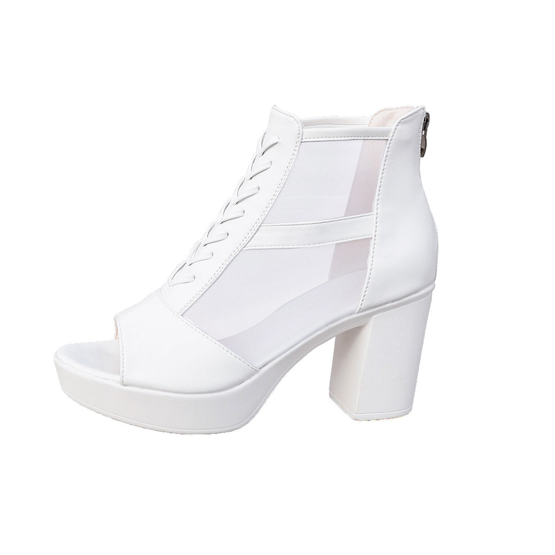 Damen Sexy High-Heels mit transparenten Einsätzen EB
