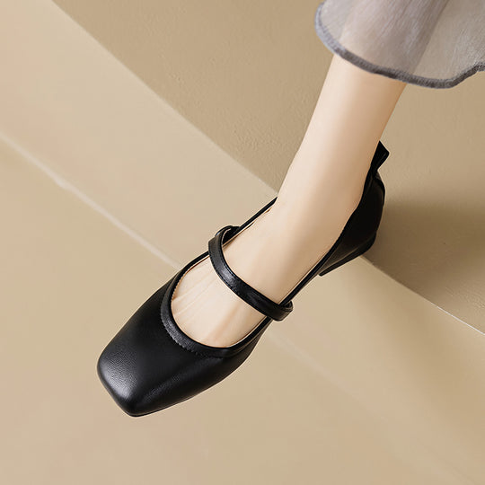 Damen elegante Slingbacks mit verstellbarem Riemen EB