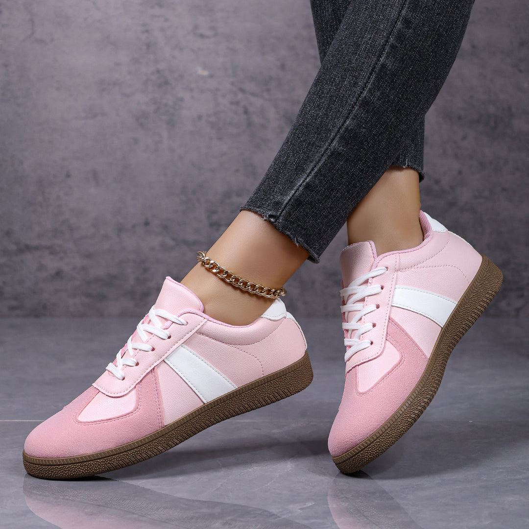 Damen modische Freizeitsneaker mit atmungsaktiver Oberflächenstruktur EB