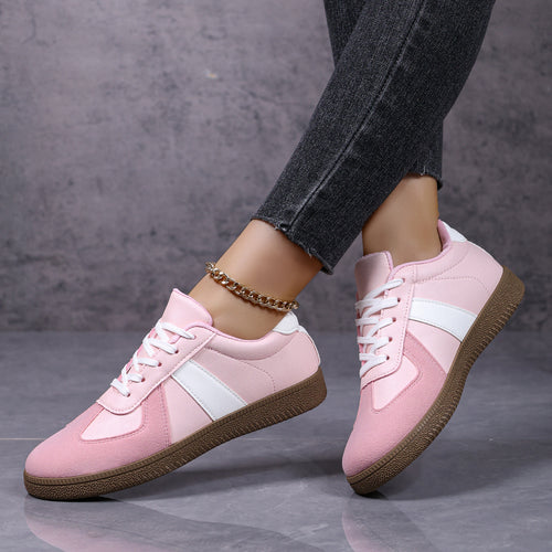 Damen modische Freizeitsneaker mit atmungsaktiver Oberflächenstruktur EB