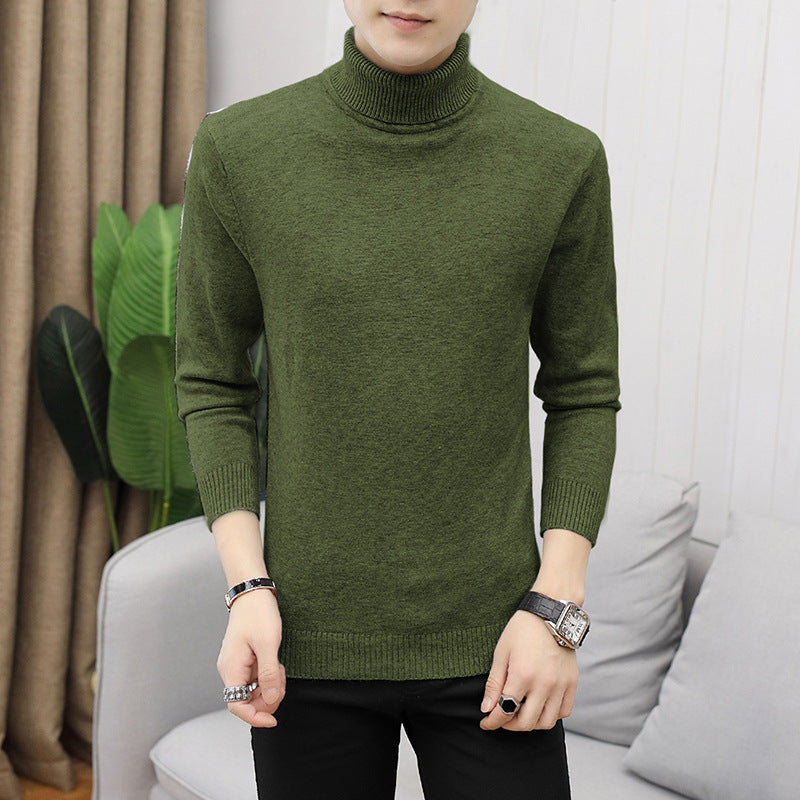 Herren eleganter Rollkragenpullover aus feiner Merinowolle EB
