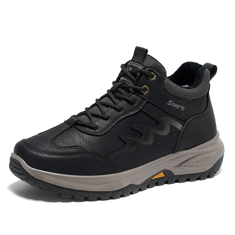 Damen Winterfest Schnürstiefel mit isolierendem Warmfutter und rutschfester Sohle EB