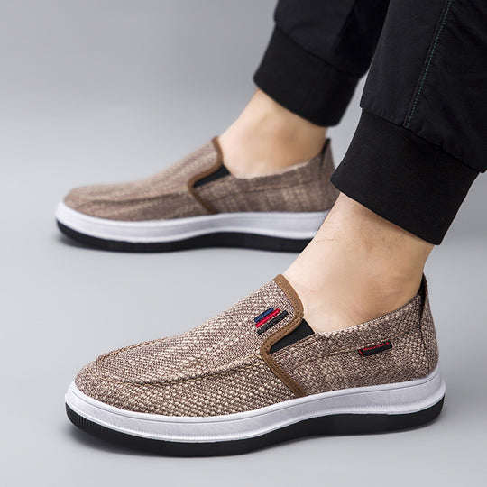 Damen Gemütliche Slip-On Schuhe mit atmungsaktiver Oberflächenstruktur EB