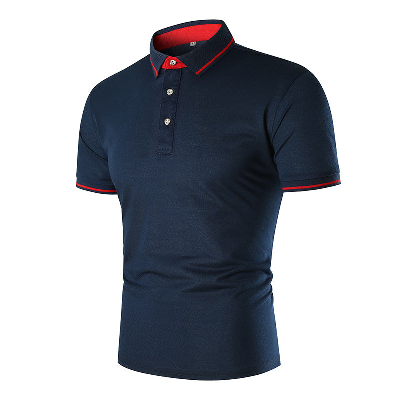 Herren Poloshirt mit kontrastierendem Kragen und atmungsaktiven Eigenschaften EB