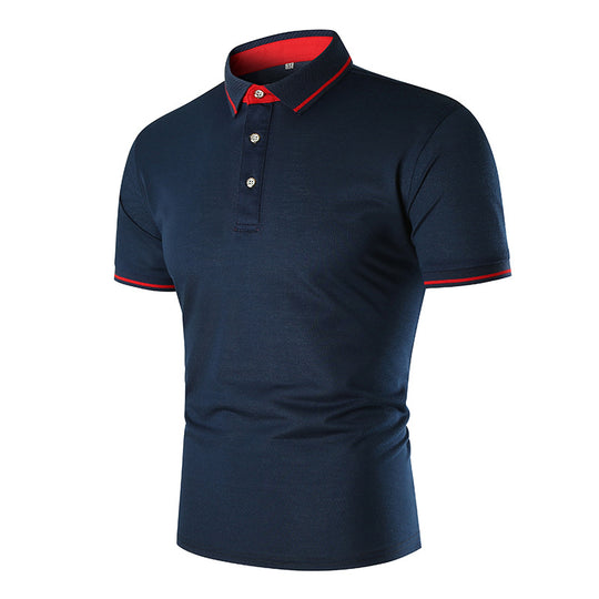 Herren Poloshirt mit kontrastierendem Kragen und atmungsaktiven Eigenschaften EB