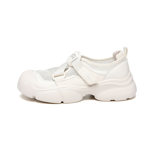Damen Atmungsaktive und bequeme Sneakers mit elastischen Riemen EB