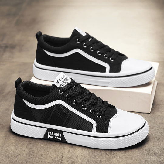 Damen Modische Low-Top Sneakers mit grafischen Akzenten EB