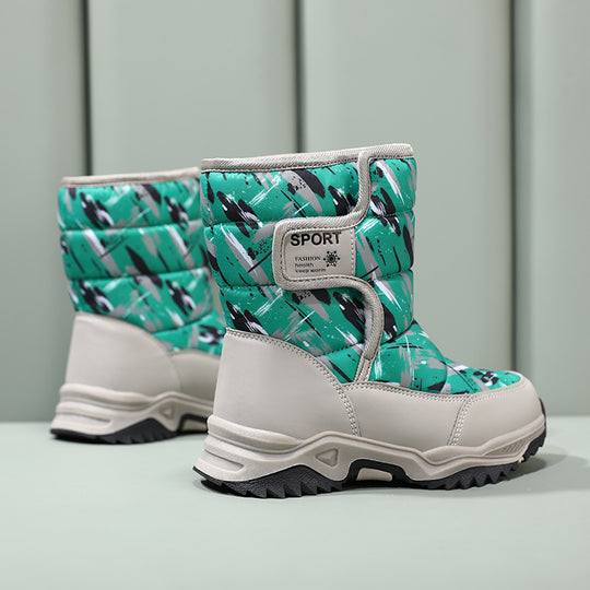 Damen isolierte Winterstiefel mit rutschfester Profilsohle und atmungsaktivem Innenfutter EB