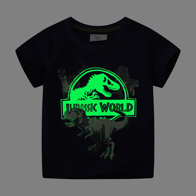 Jungen T-Shirt mit leuchtendem Dinosaurier-Motiv EB