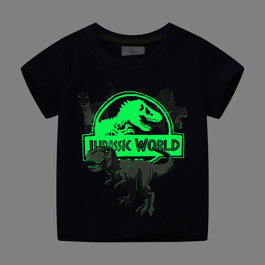 Jungen T-Shirt mit leuchtendem Dinosaurier-Motiv EB