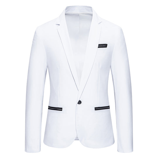 Herren eleganter Blazer mit modischem Schnitt und feinen Akzenten EB