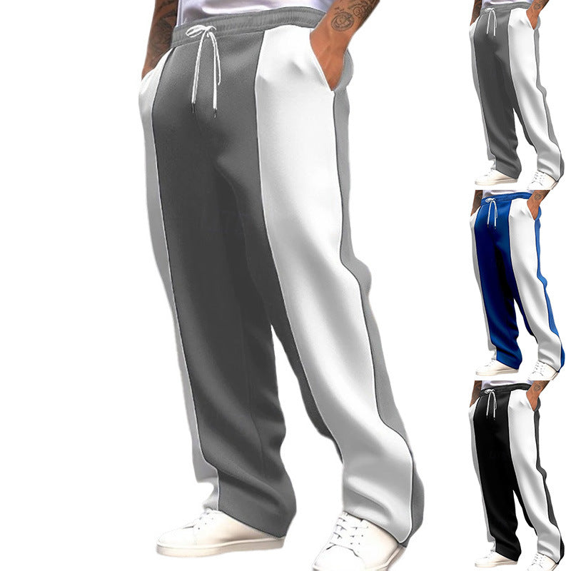 Herren Sportliche Freizeithose mit seitlichen Streifen und elastischem Bund EB
