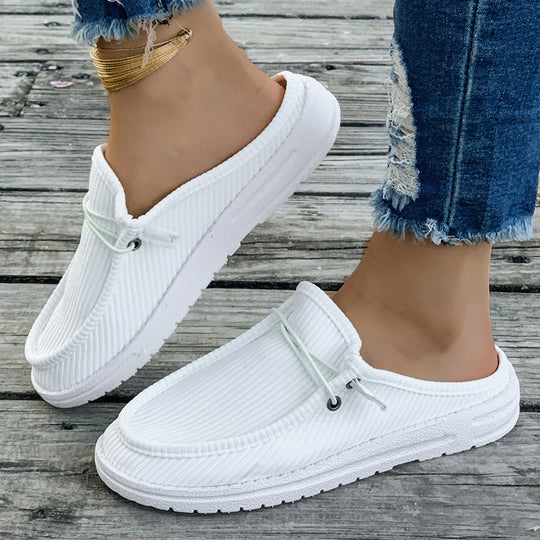 Damen Slip-On Mokassins mit attraktiver Rippstruktur EB