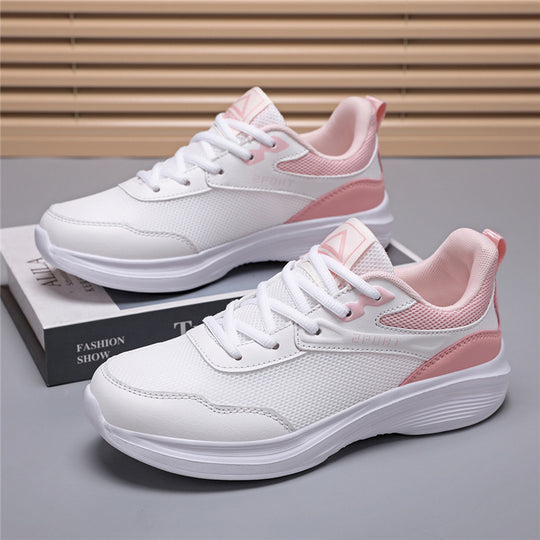 Damen Leichte Fitness-Sneaker mit atmungsaktiver Mesh-Oberfläche und bequemer Dämpfung EB