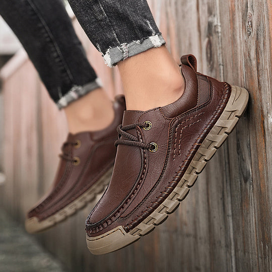 Herren Bequeme und robuste Schnürschuhe mit rutschfester Sohle EB