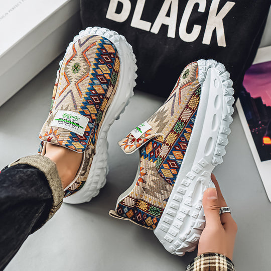 Damen modische Slip-On Sneakers mit innovativem Design und atmungsaktivem Obermaterial EB