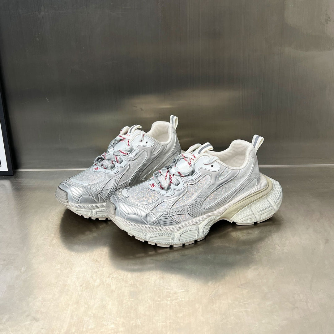 Damen Sportliche Multifunktions-Sneaker mit atmungsaktiver Mesh-Oberfläche und rutschfester Sohle EB