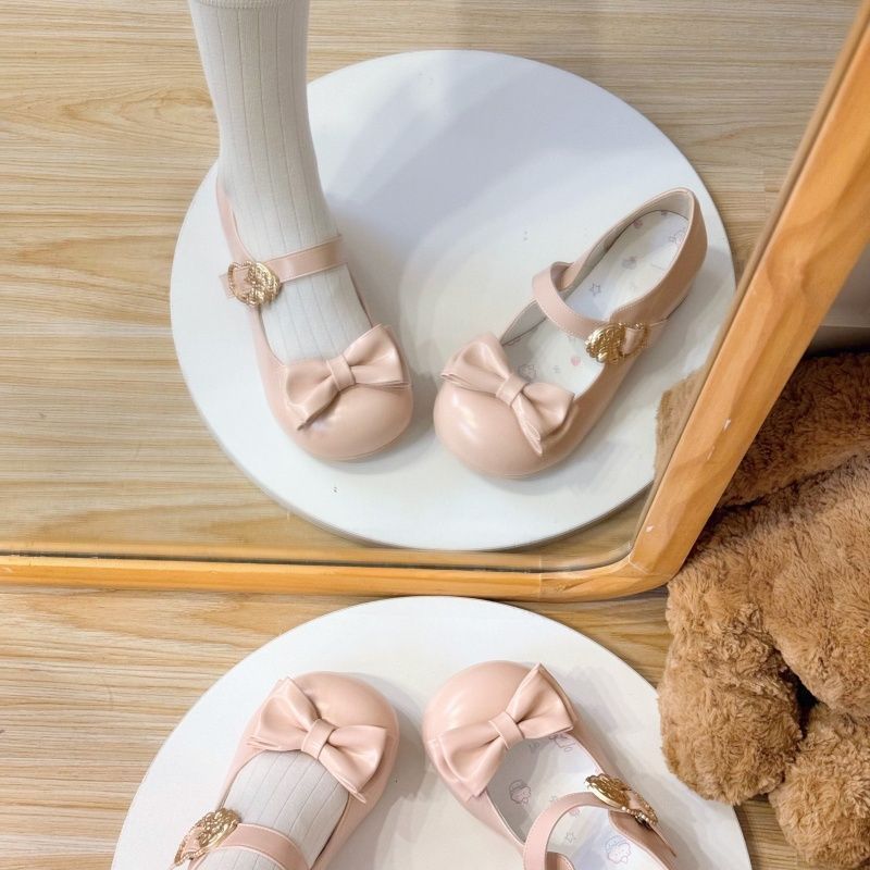 Damen elegante Mary Jane Ballerinas mit Schleifenverzierung EB