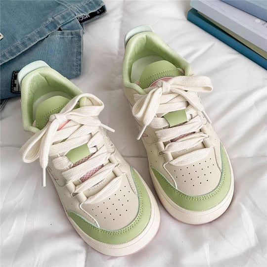 Damen Komfortable Sneakers mit atmungsaktiven Mesh-Elementen EB