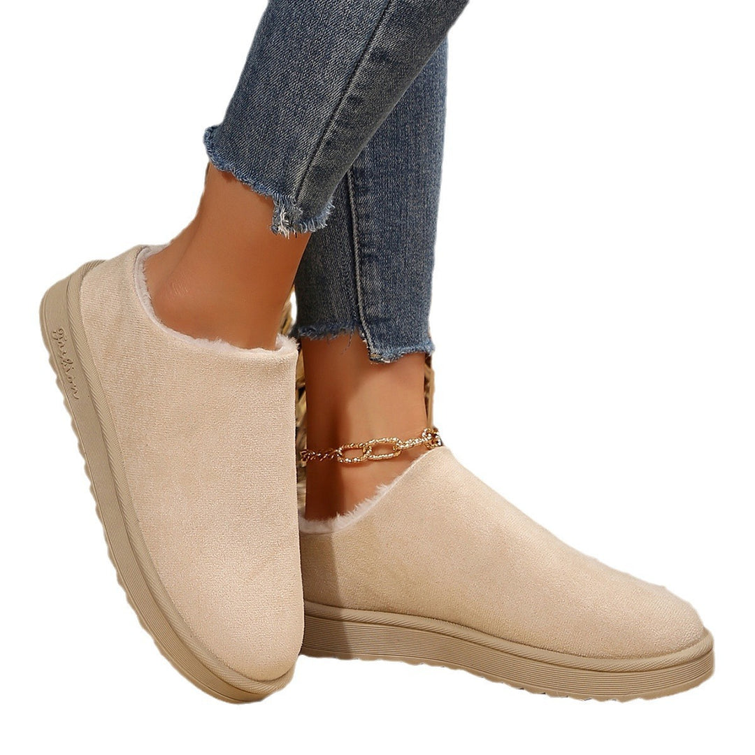 Damen hochwertige Slipper mit weichem Kunstfell und rutschfester Sohle EB