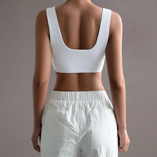 Damen Sport-Bustier mit bequemen breiten Trägern und elastischem Schnitt EB