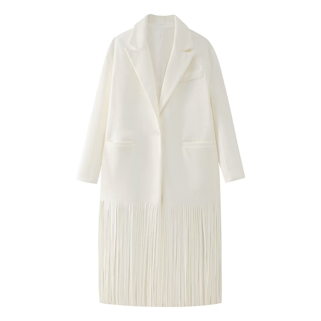 Damen Fransen-Blazer mit eleganter Passform und modernem Design EB