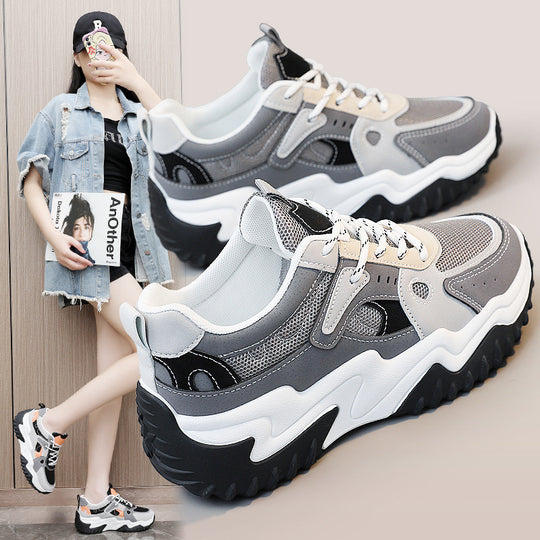 Damen Sportliche Sneakers mit atmungsaktiver Netzstruktur und griffiger Sohle EB