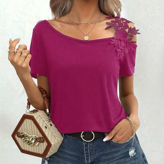 Damen Oberteil mit verspieltem floralen Design EB