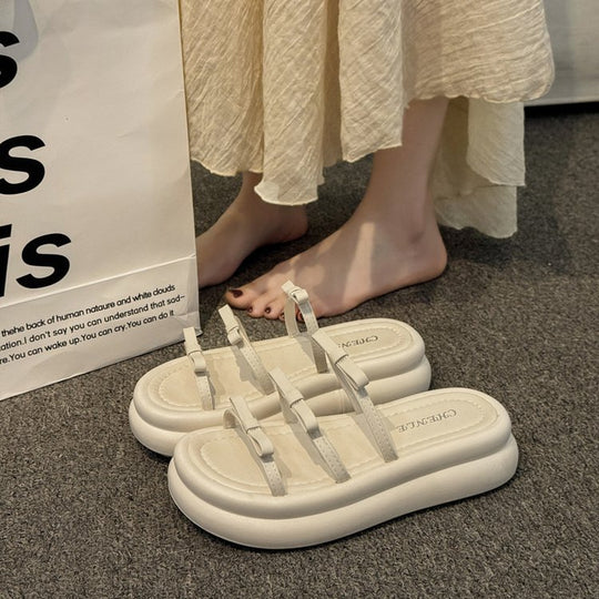 Damen modische Clogs mit gemusterten Riemen und komfortabler Fußbettgestaltung EB