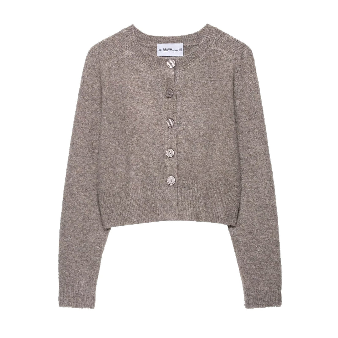 Damen Strickjacke mit Knopfleiste und lässigem Schnitt EB