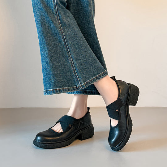 Damen Gemütliche und stilvolle Schuhe mit elastischem Riemen EB