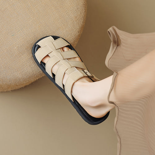 Damen bequeme und stylische Sandalen mit verstellbarem Riemen EB