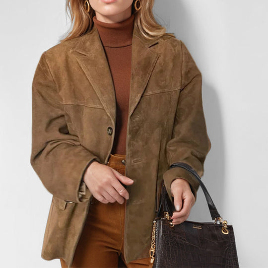 Damen Kunstlederblazer EB
