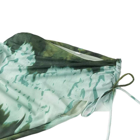 Damen One-Shoulder Kleid mit raffinierten Rüschendetails EB