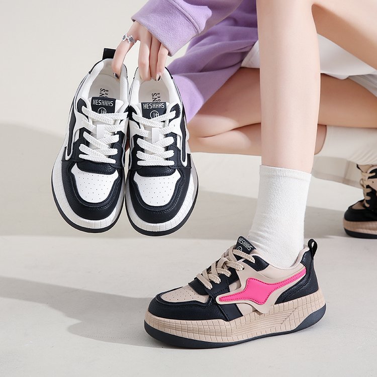 Damen sportliche Sneaker mit strapazierfähigem Obermaterial und dämpfender Sohle EB