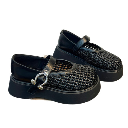 Damen Komfortable Plateau-Schuhe mit Netzdesign EB